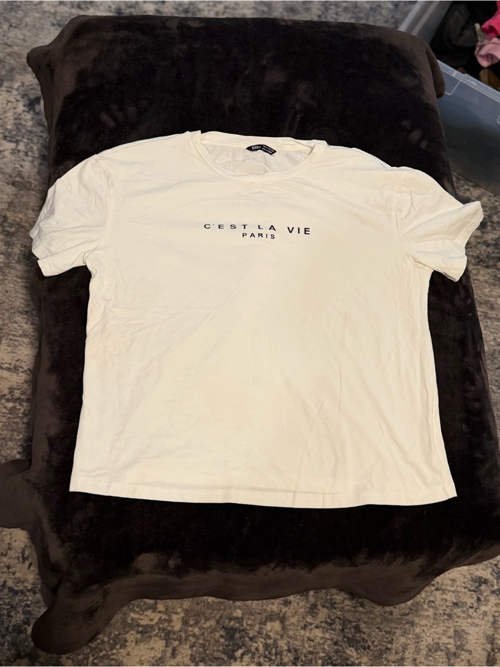 C'EST LA VIE Paris White Graphic Tee - Men’s Casual Shirt